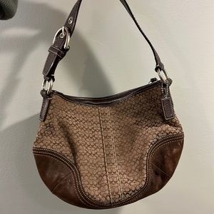 Small Brown Authentic Coach Handbag